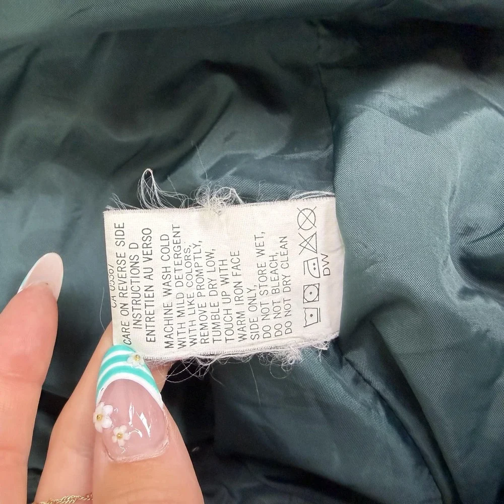 Vintage Columbia West Ridge Jacket Mens XL Green Nylon Parka Lined Outdoor Korea